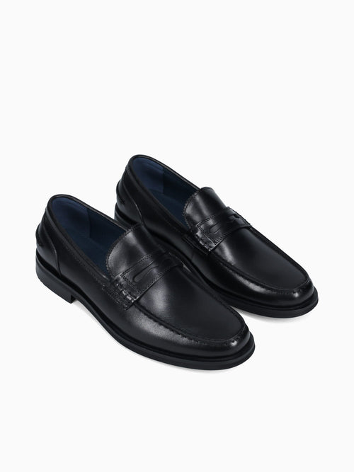 Boris Black Calf Leather Black / 7 / M