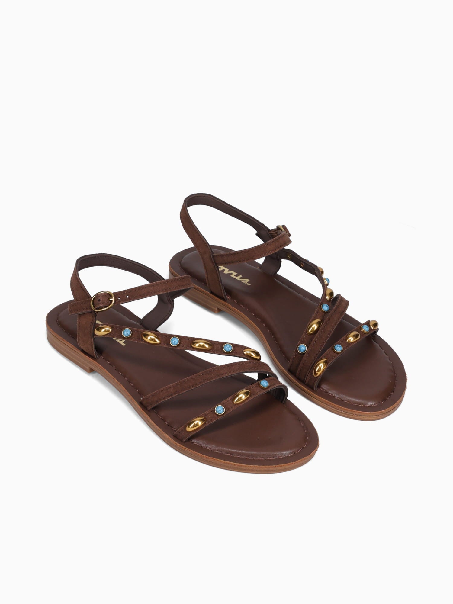 Charlotte Brown Suede Leather Brown / 5 / M