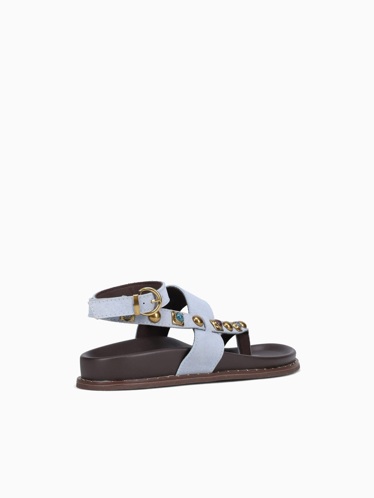 Eleanor Lt Blue Suede Leather Blue / 5 / M