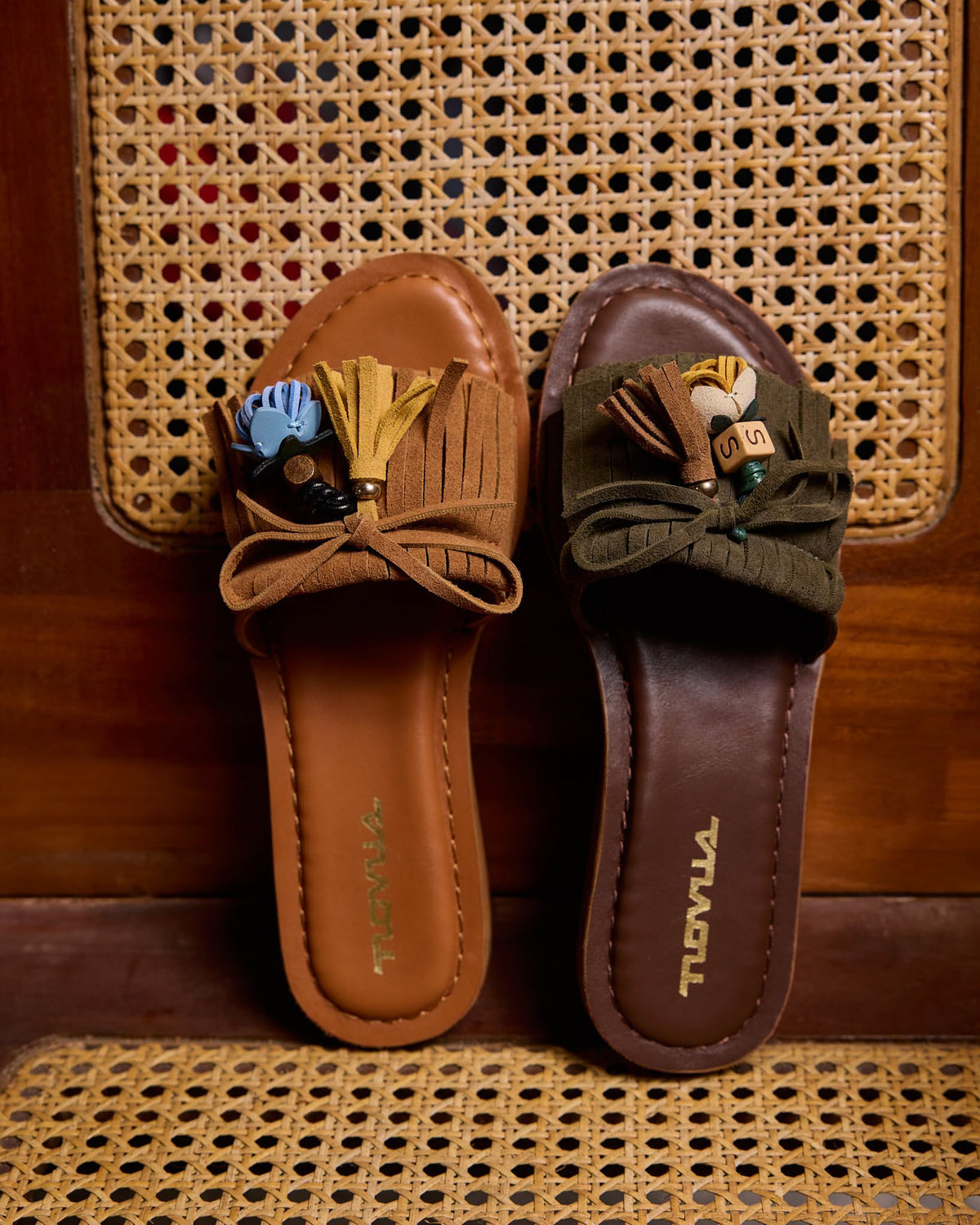 Frieda Green Suede Leather