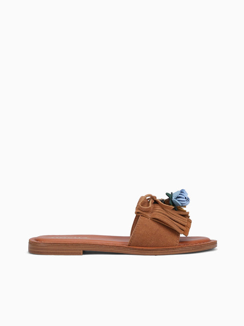 Frieda Camel Suede Leather Tan / 5 / M