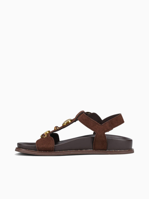 Klara Coffee Suede Leather Brown / 5 / M