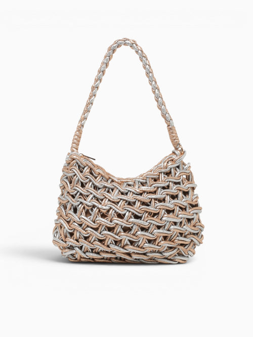 Lina Shoulder Bag Light Gold Multi Gold