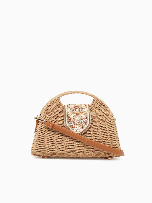 Jasmine Top Handle Brown Brown