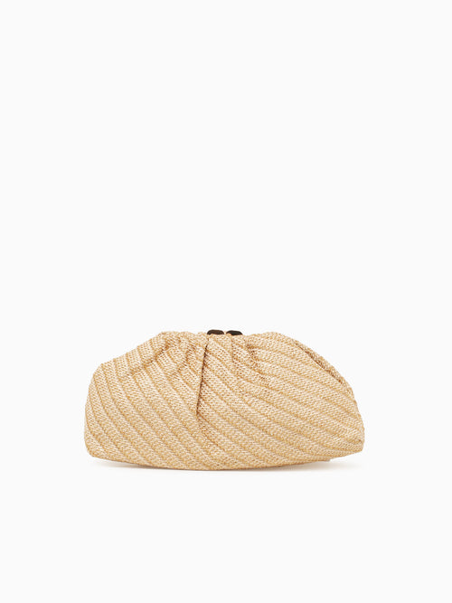 Clover Clutch Beige Multi Beige