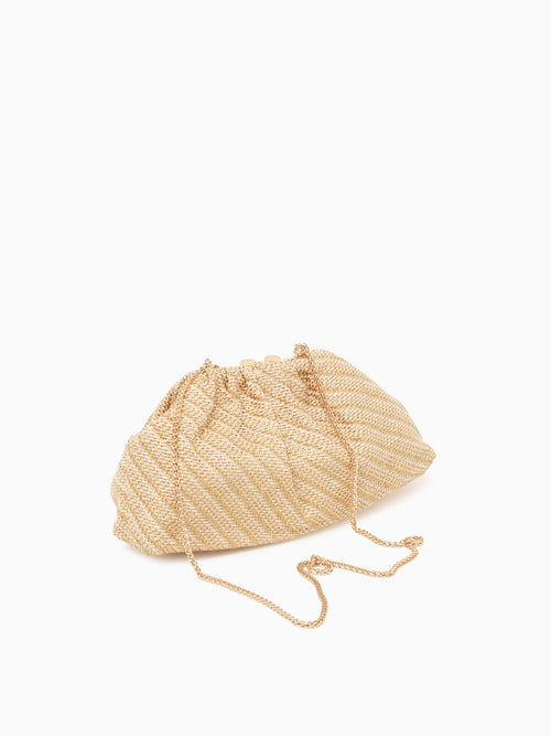 Clover Clutch Beige Multi Beige