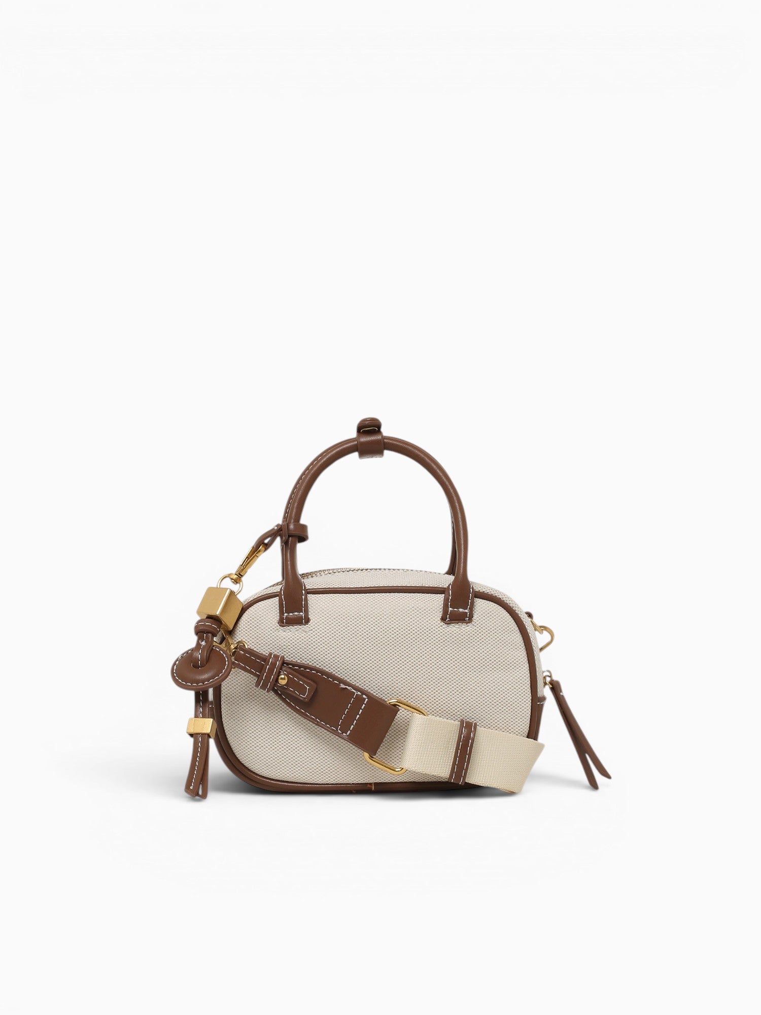 Juniper Top Handle Canvas White White