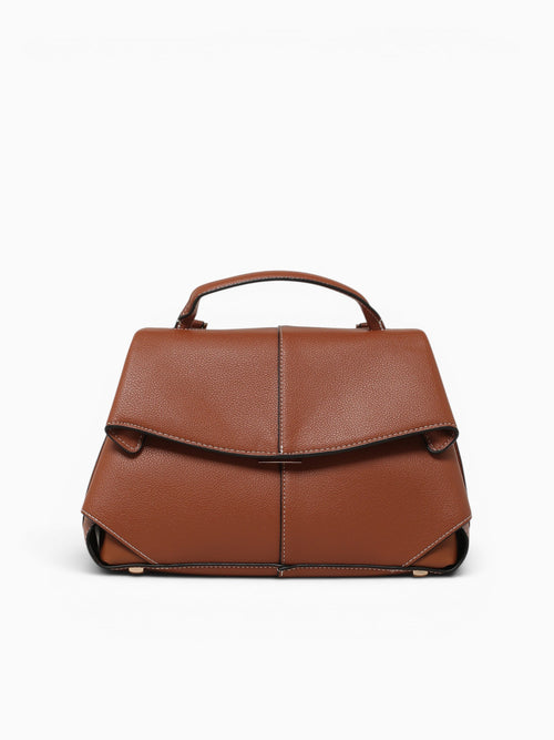 Paulina Top Handle Brown Brown