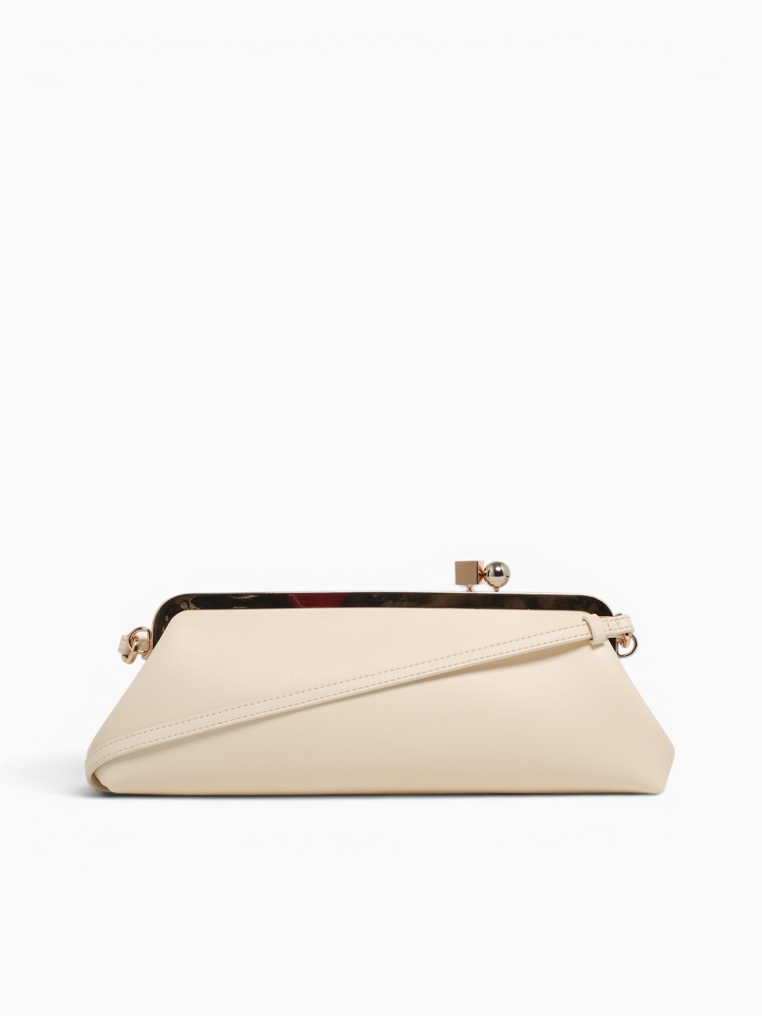 Valentina Kisslock Clutch Off White Off White