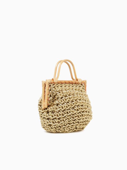 Lasey Top Handle Gold Gold