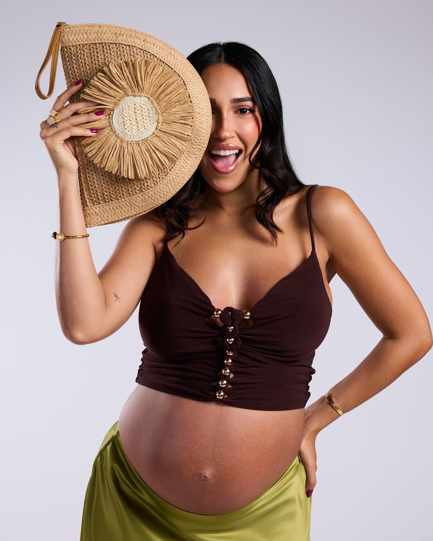 Clementine Clutch Beige