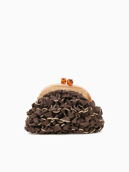 Isolde Clutch Dark Brown Dark Brown