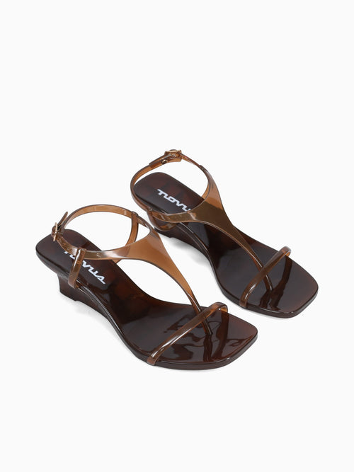 Gigi Brown Clear Vinyl Brown / 5 / M