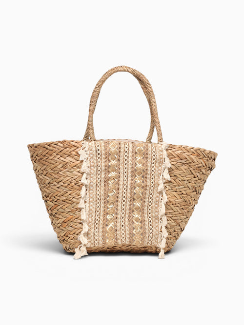 Coral Tote Beige Beige