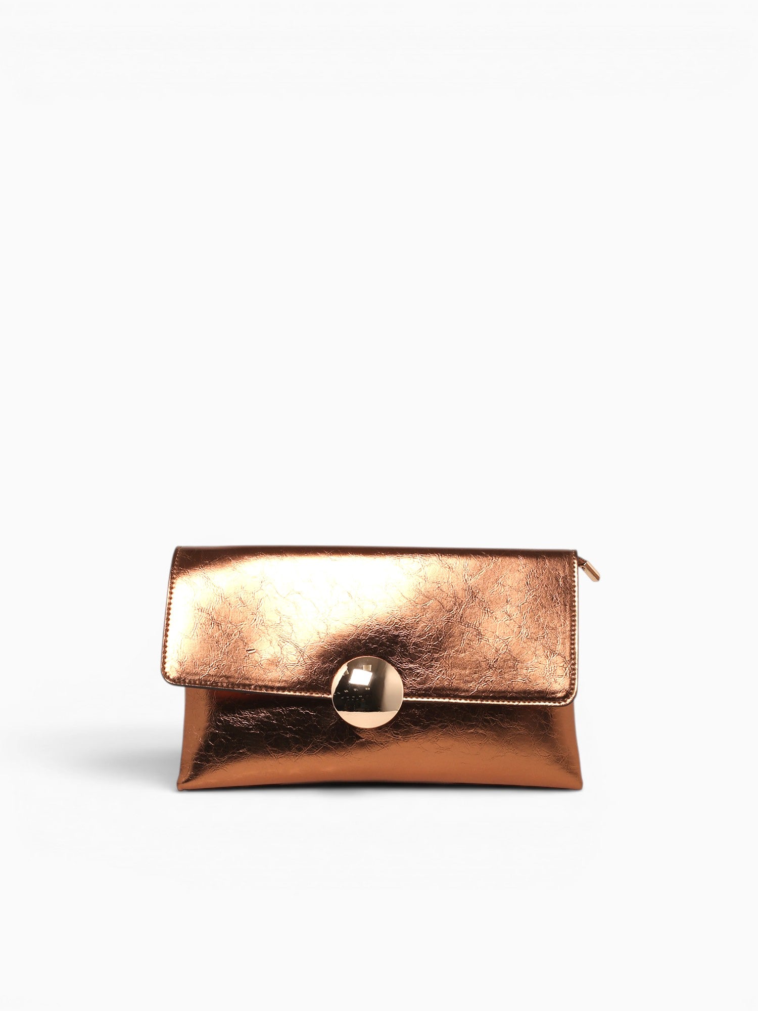 Delia Clutch Gold Crinkled
