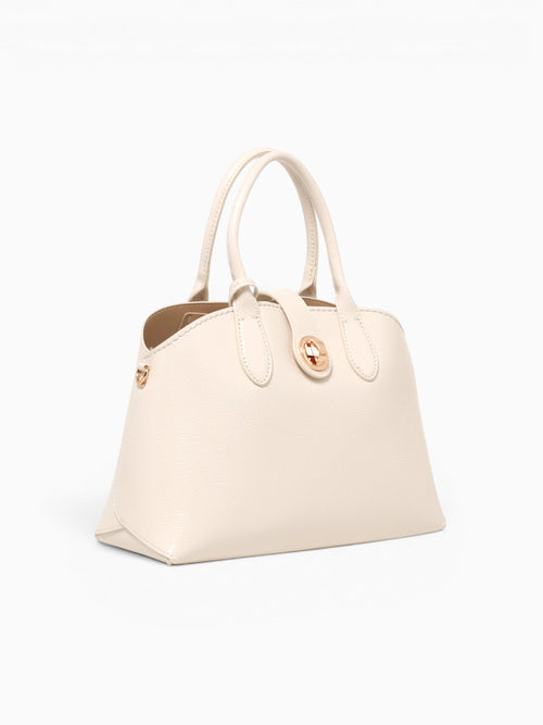 Grace Top Handle Off White Pat Off White