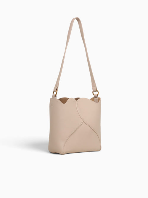 Curved Shoulder Bag Off White