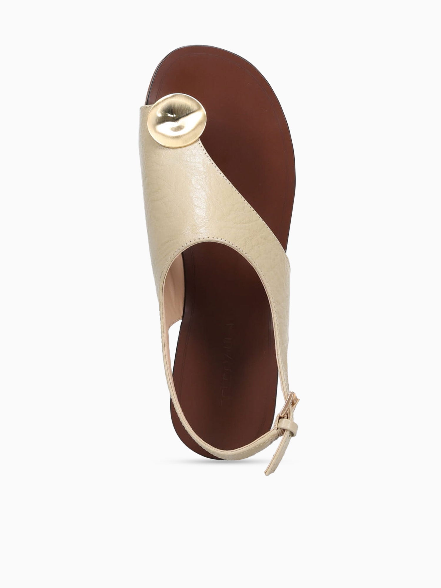 Amélie Chantily Cracked Couro Taupe / 5 / M