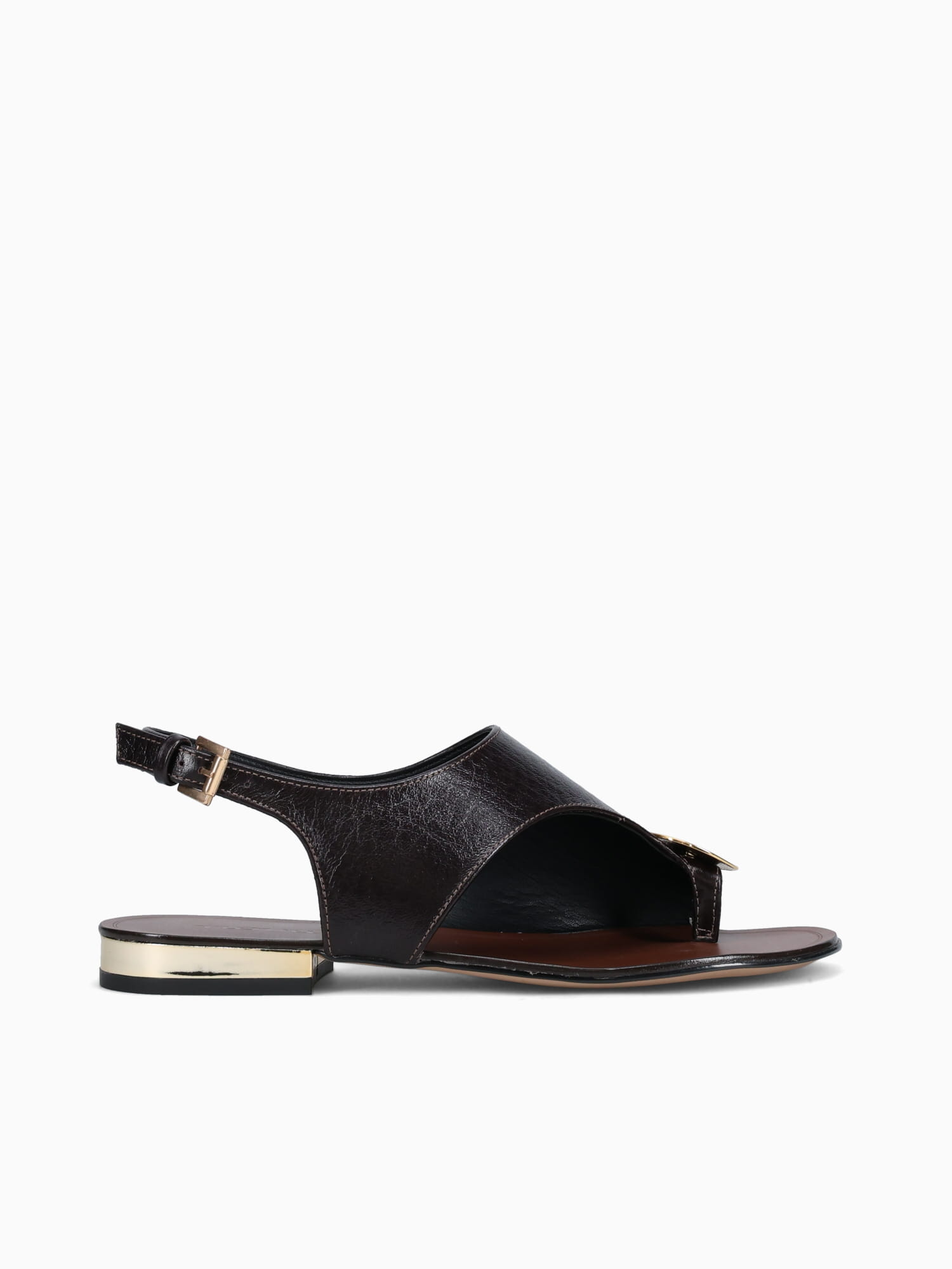 Amélie Chocolate Cracked Couro Dark Brown / 5 / M