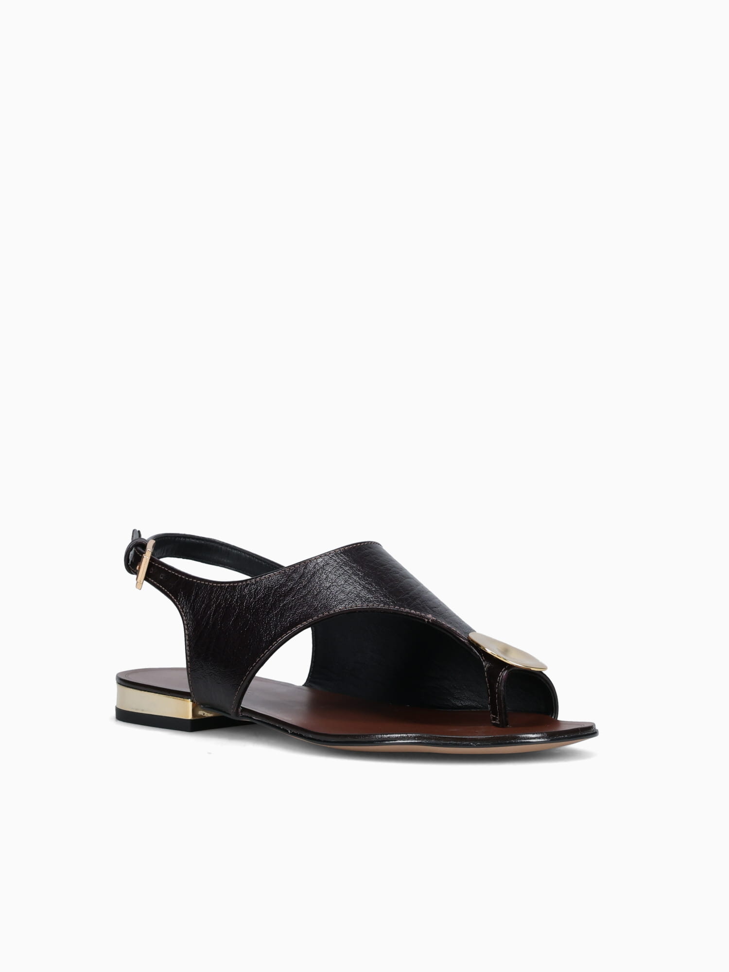 Amélie Chocolate Cracked Couro Dark Brown / 5 / M