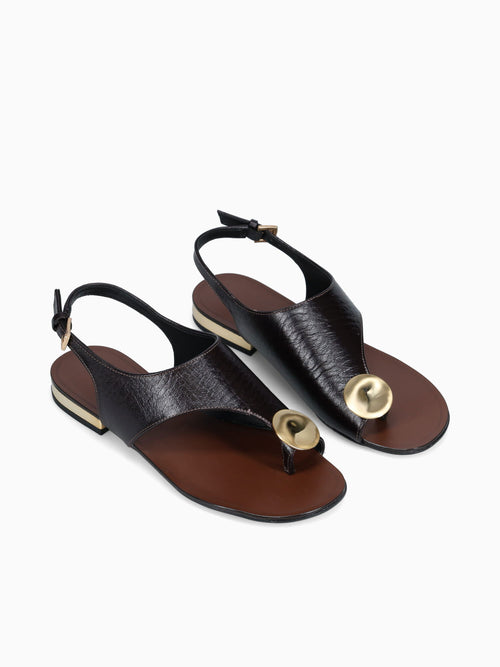 Amélie Chocolate Cracked Couro Dark Brown / 5 / M