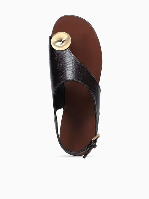 Amélie Chocolate Cracked Couro Dark Brown / 5 / M