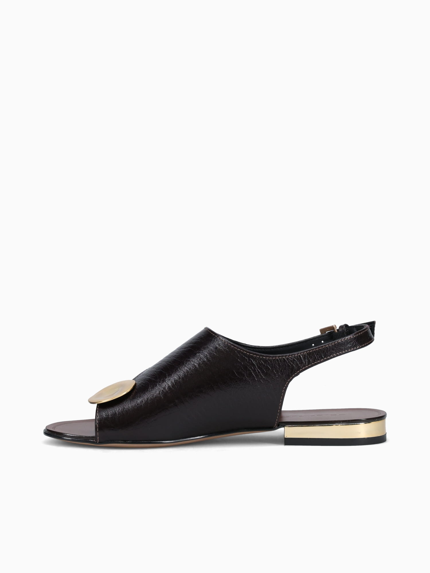 Amélie Chocolate Cracked Couro Dark Brown / 5 / M