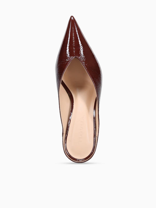 Rosalie Conhaque Glossy Patent Leather Tan / 5 / M