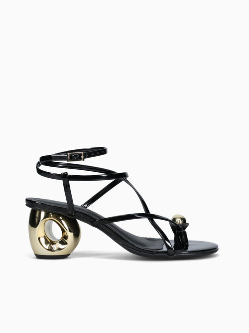 Alessia Negro Oro verniz Black / 5 / M