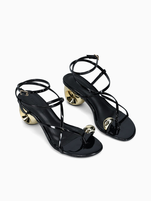 Alessia Negro Oro verniz Black / 5 / M