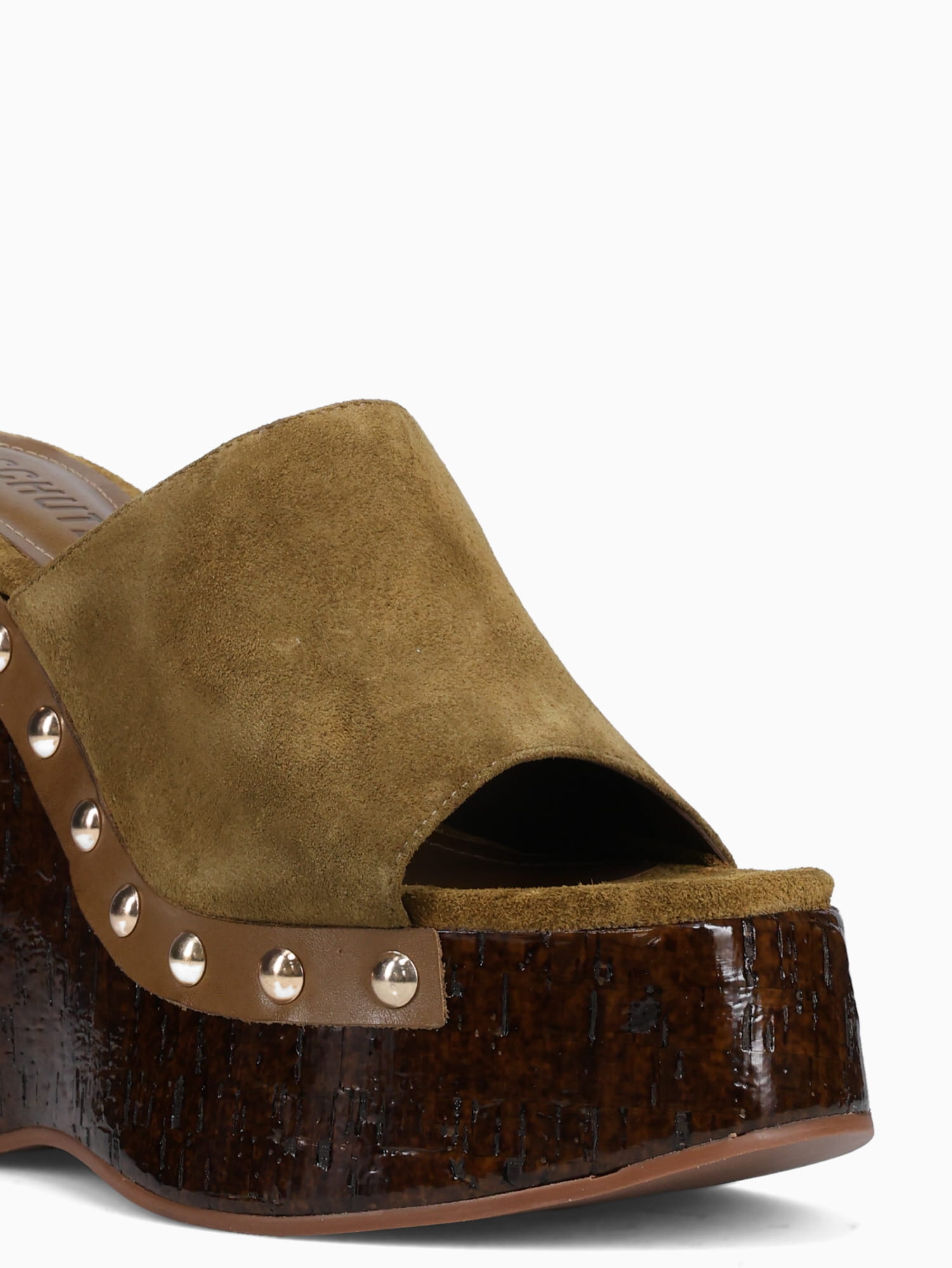 Yoali Dried Olive Suede Leather Dark Green / 5 / M