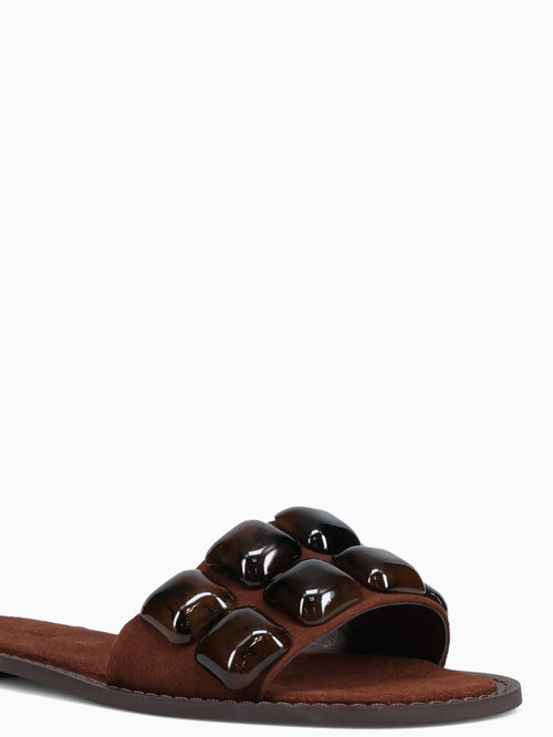 Maite Brown Suede Brown / 5 / M