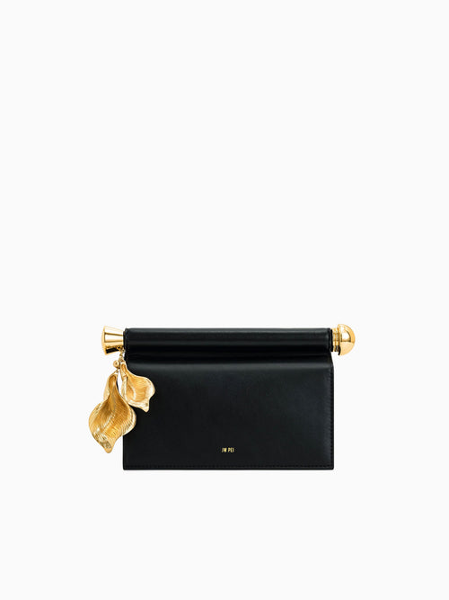 Holly Metal Clutch Black Black