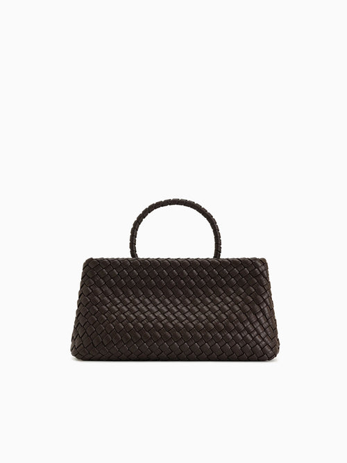 Elora Woven Tote Dark Brown Dark Brown