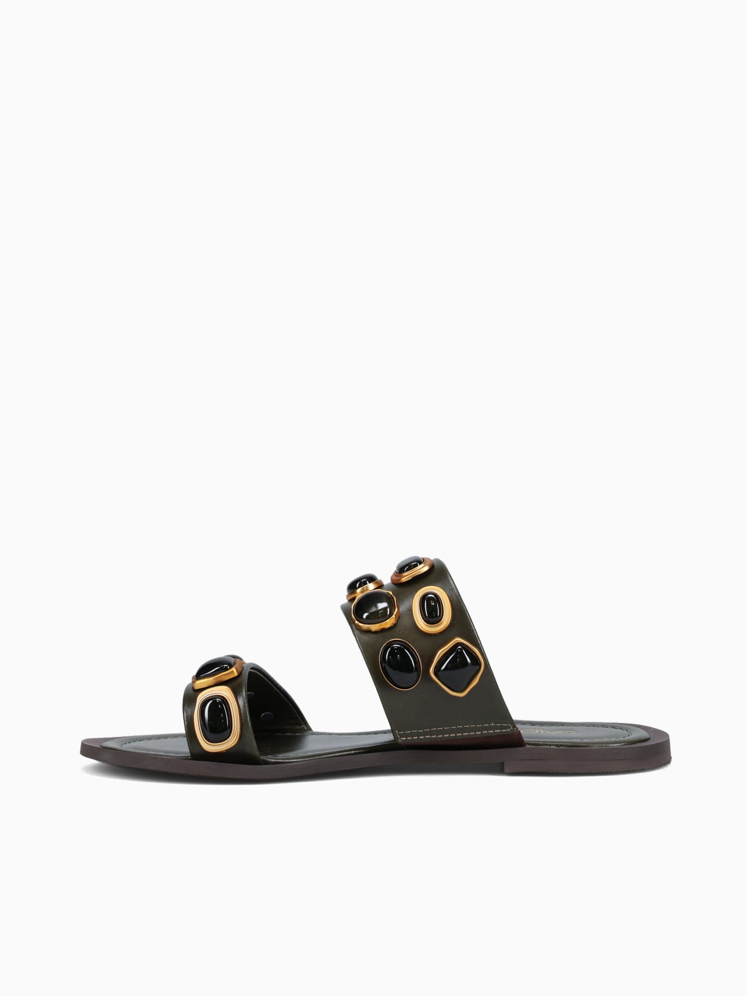 Nerea Oliva Leather Dark Green / 5 / M