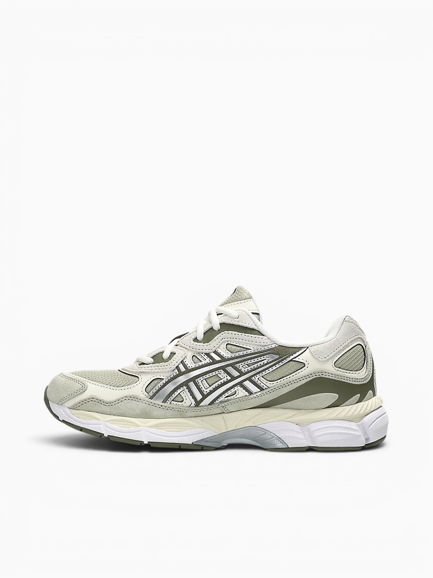Gelnyc Khaki Powder Suede Mesh Dark Green / 4 / M