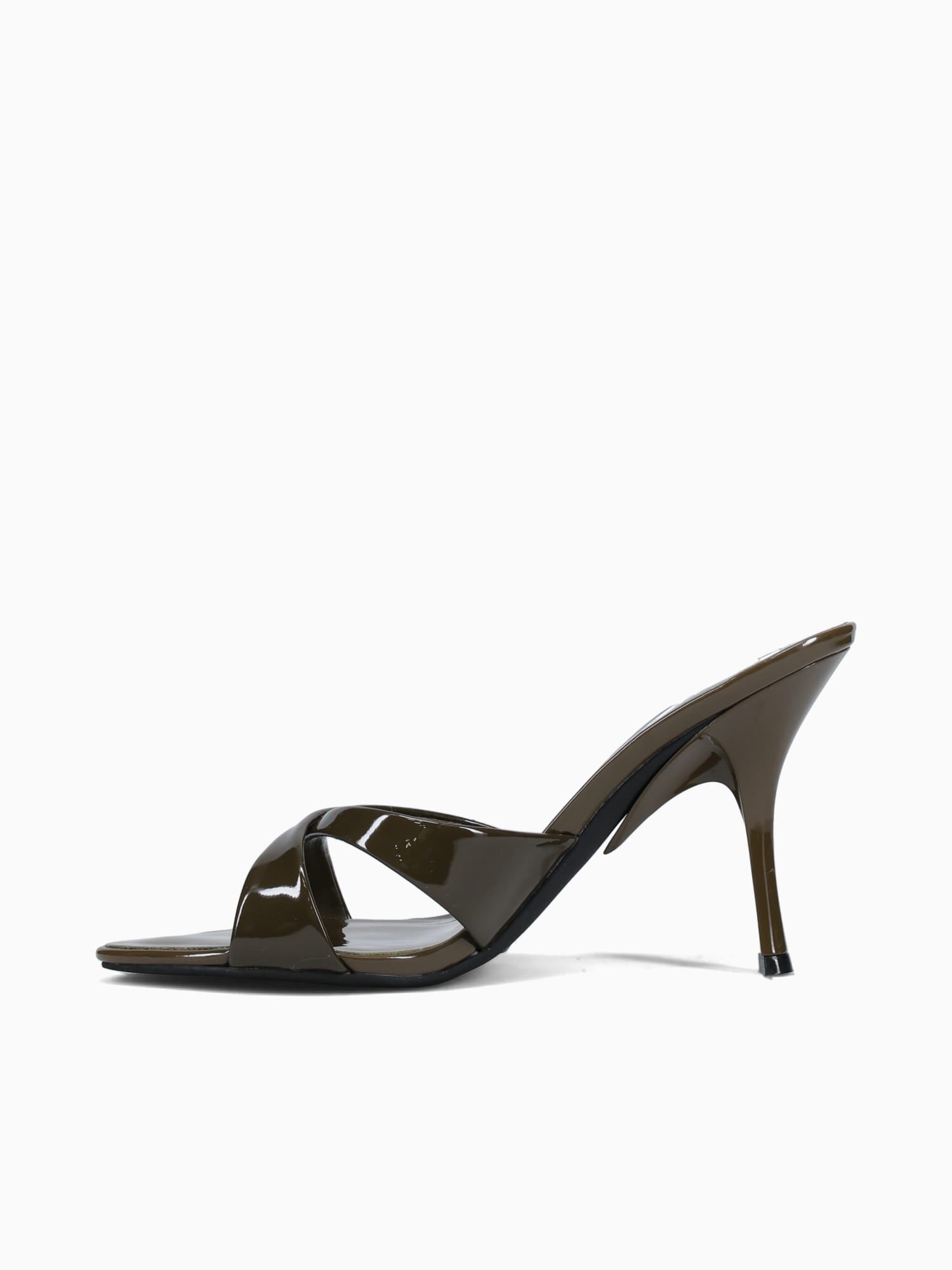 Symone Khaki Patent Cow Leather Medium Brown / 5 / M