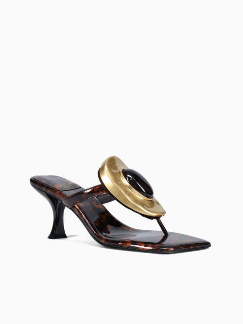 Bazaarmh Tortoise Patent Gold Brown Multi / 5 / M