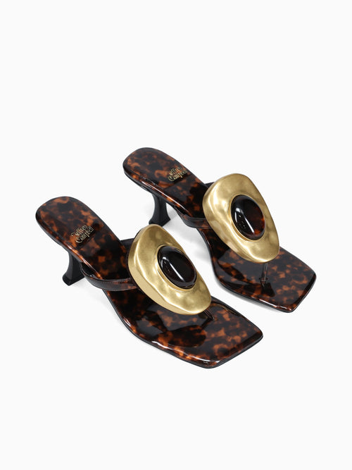 Bazaarmh Tortoise Patent Gold Brown Multi / 5 / M