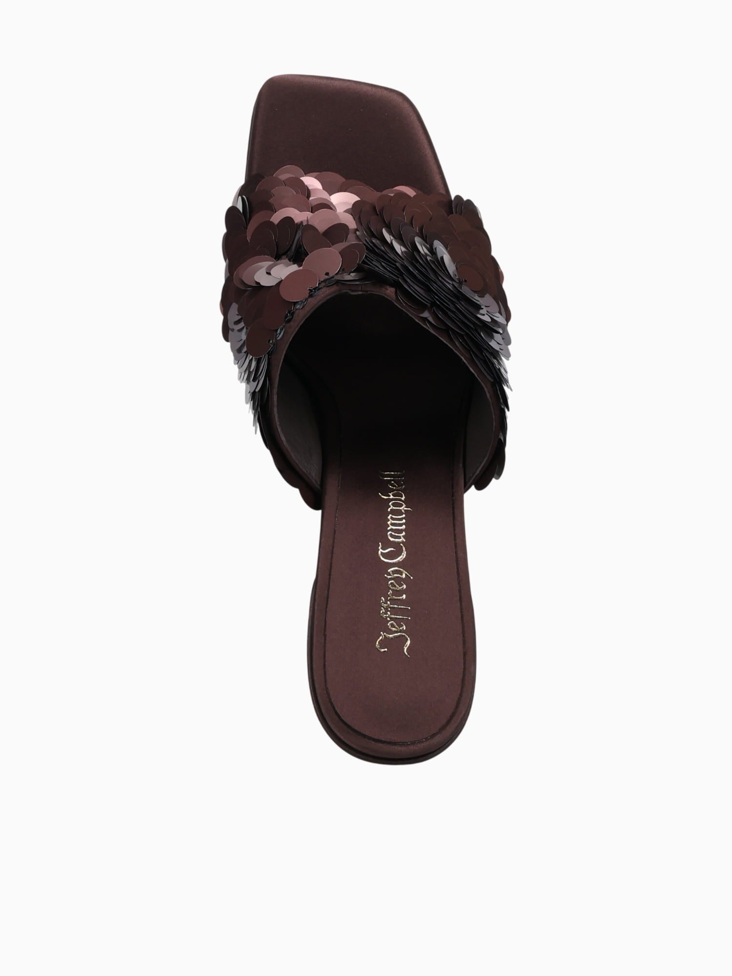 Bailarseq Brown Satin Combo Sequin Fabr Brown / 5 / M