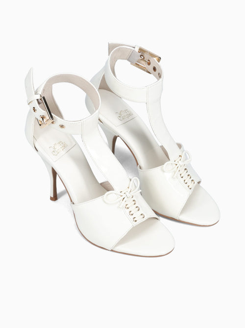 Outcast Ivory Patent Cow Leather Off White / 5 / M