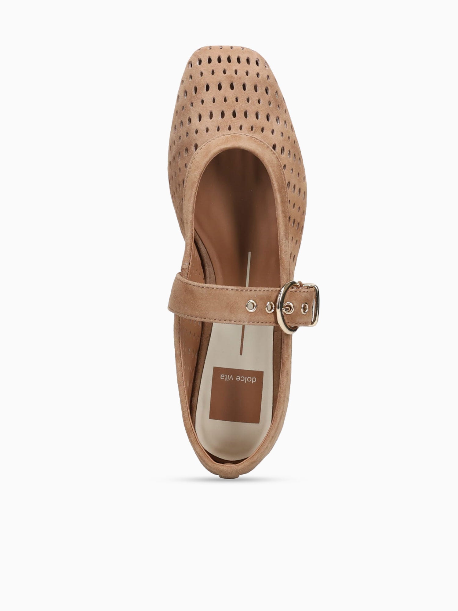 Mikel Lt Brown Perforated Suede Brown / 5 / M