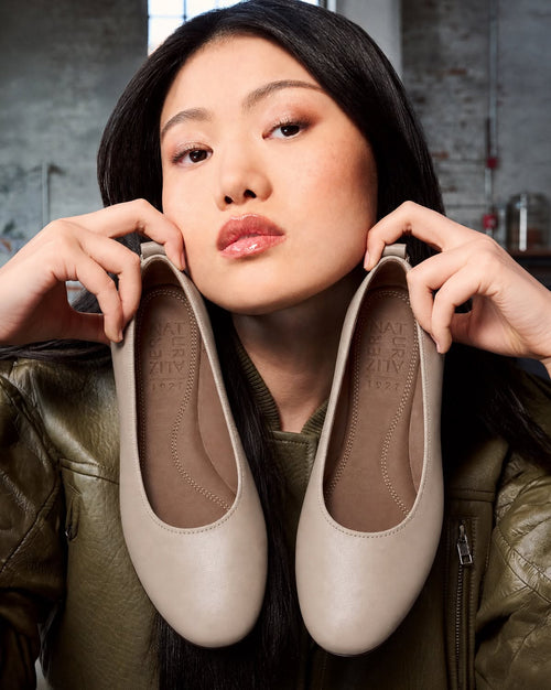 Ava Sandstone Beige Leather