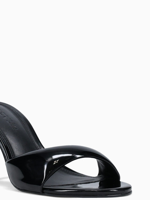 Puffy Black Patent Black / 5 / M