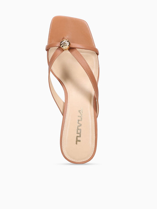 Nayara Saddle Tan Calf Leather Tan / 5 / M