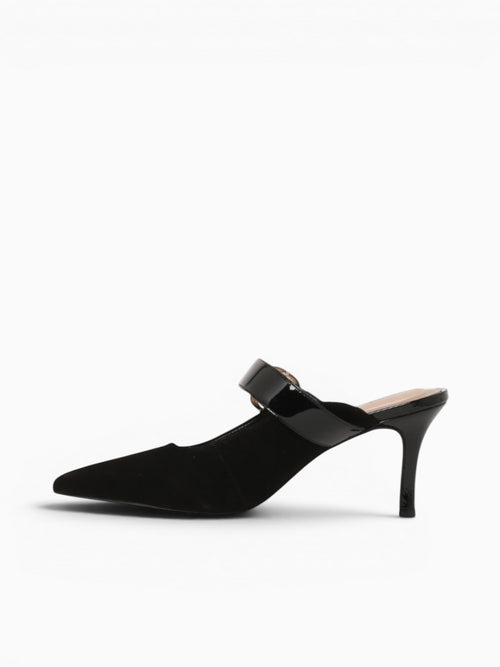 Greta Preto Kid Suede Verniz Black / 5 / M