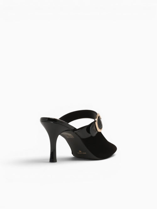 Greta Preto Kid Suede Verniz Black / 5 / M