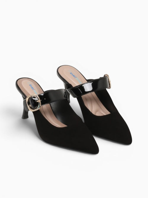 Greta Preto Kid Suede Verniz Black / 5 / M