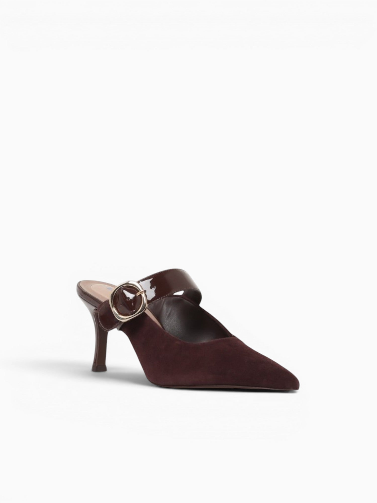 Greta Brown Kid Suede Verniz Brown / 5 / M