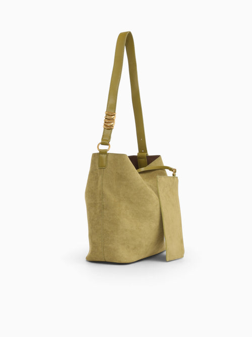 Amber Shoulder Bag Olive Green Green